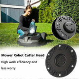 RSD-01 Compatible for WORX / Landxcape / Kress / Einhell Lawn Mower ABS 6-Blade Cutter Head Turntable - Front View