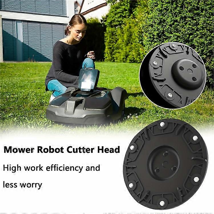 RSD-01 Compatible for WORX / Landxcape / Kress / Einhell Lawn Mower ABS 6-Blade Cutter Head Turntable