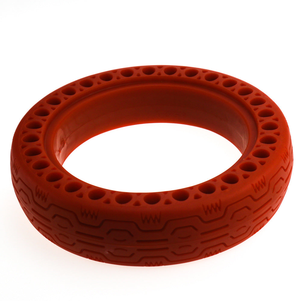 For Xiaomi electric scooter color solid tire multi-color honeycomb tire hollow airless tire M365 explosion-proof solid tire green