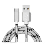 2m Gray USB Type C Fast Charging Cable Compatible with Samsung S21 S22 S23