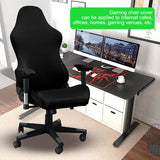 [QD] Gaming chair cover, with armrests, black stretchy chair cover, washable, for gaming chair, computer chair, swivel chair - 45-Degree Angle