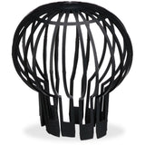 Downspout Cover, 4-pack, Plastic Basket, Leaf Catcher for Gutter, Rain Pipe Cover, Gutter Cover, Ø 13 cm, black