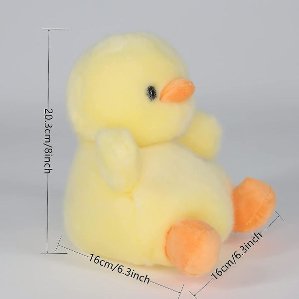 8" Duck Stuffed Animal Plush, Cute Plush Toys for Animal Themed Parties Teacher Student Prize, Animal Toys for Baby, Boy, Girls, Good for Now