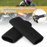 2-pack motorcycle anti-vibration handle covers Inner diameter: 31mm (applicable range: 3.17-3.68 cm) Comfort foam non-slip for all handles - Front View