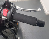 2-pack motorcycle anti-vibration handle covers Inner diameter: 31mm (applicable range: 3.17-3.68 cm) Comfort foam non-slip for all handles - Side View