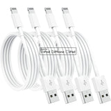 4-Pack Apple MFi Certified Lightning Charging Cable 1.8m – Compatible with iPhone 12/11/X/XR/XS/8/7