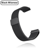 18mm 20mm 22mm Metal Strap for Garmin Vivoactive 3 4 4s Band Watch Venu 2 2s SQ Forerunner 645 Wristband Silicone Loop Nylon Wrist Metal Black Metal Black For Garmin Venu SQ