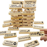 Block Tower Jenga Game Couple Dating Block Tower Jenga Game - Side View