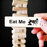 Block Tower Jenga Game Couple Dating Block Tower Jenga Game - Low Angle