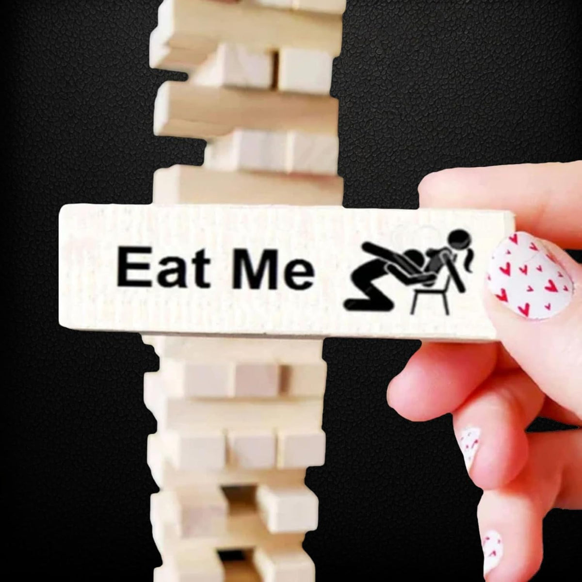 Block Tower Jenga Game Couple Dating Block Tower Jenga Game