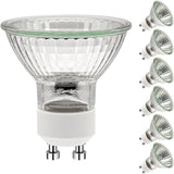 GU10 50W Incandescent Bulbs, GU10 Halogen Bulbs, AC 220V 50W Spot Light, GU10 Halogen 2-Pin Halogen Bulbs 35° Beam Angle 2700K, 6-pack