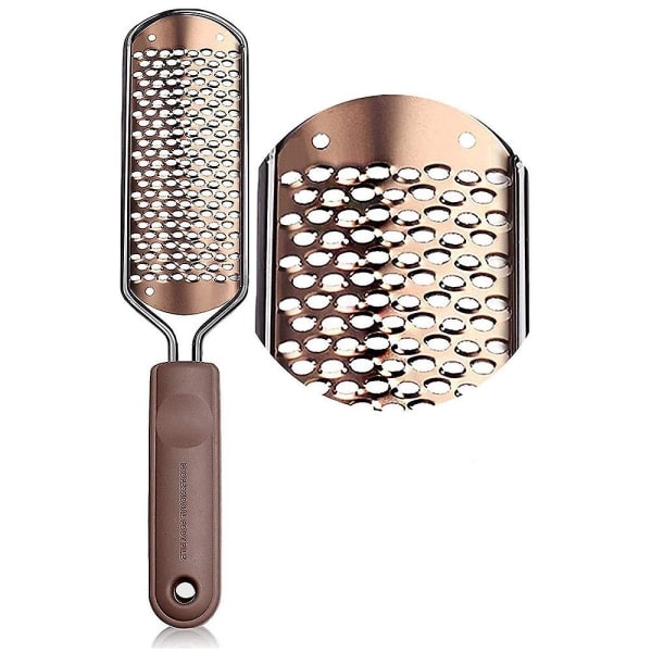 Pedicure Foot File Hard Skin Remover - Large Foot Rasp Colossal Foot Scrub Professional Stainless Steel Hard File for Wet and Dry Feet