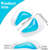 Pairs Orthopedic Gel Insoles for Arch Support, Orthopedic Silicone Arch Support, Plantar Fasciitis Gel Shoes