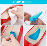 Pairs Orthopedic Gel Insoles for Arch Support, Orthopedic Silicone Arch Support, Plantar Fasciitis Gel Shoes - 45-Degree Angle
