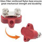 Busbar Terminal Block Battery Power Ground Terminal Block M8 Dual Pins 5/16\