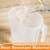 Cooling Water Jug, 1.5L and 2L plastic jug with filter lid, leak-proof for juice or iced tea - Side View