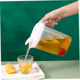 Cooling Water Jug, 1.5L and 2L plastic jug with filter lid, leak-proof for juice or iced tea - 45-Degree Angle