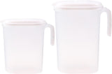 Cooling Water Jug, 1.5L and 2L plastic jug with filter lid, leak-proof for juice or iced tea - Close-Up Angle