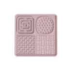 Pet Lick Mat, Food Bowl Pink (Square)