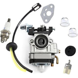 Carburetor for Kawasaki Th23 Th26 Th34 23cc 25cc 26cc Spark Plug Kit Gift from G,DEBUNS