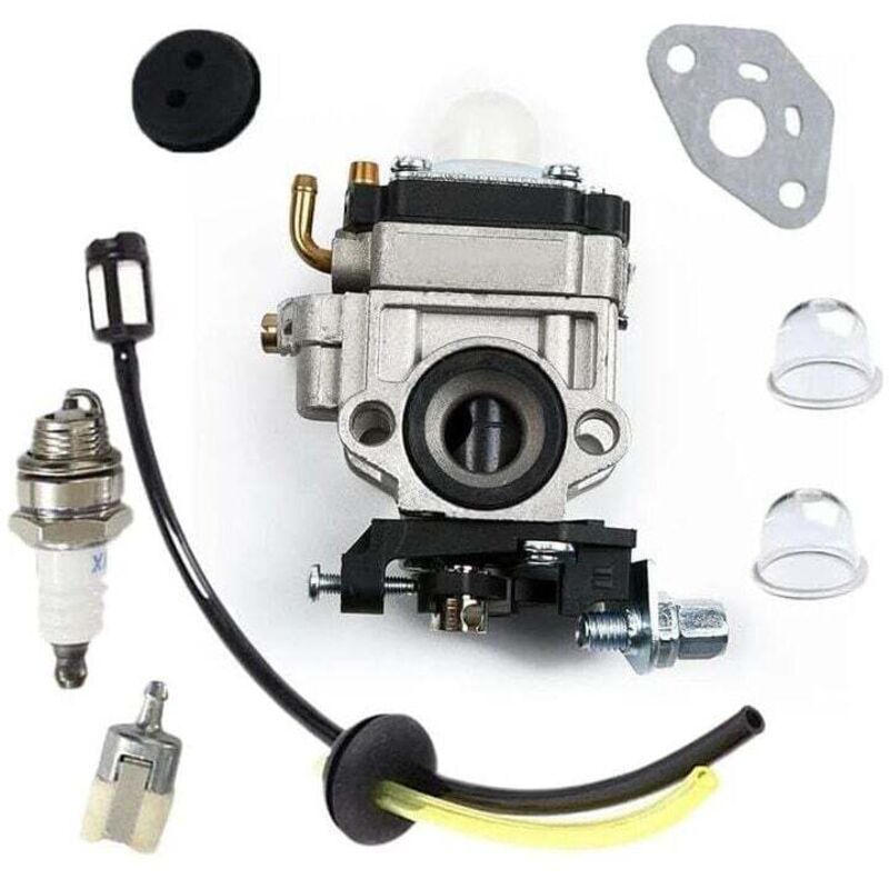 Carburetor for Kawasaki Th23 Th26 Th34 23cc 25cc 26cc Spark Plug Kit Gift from G,DEBUNS