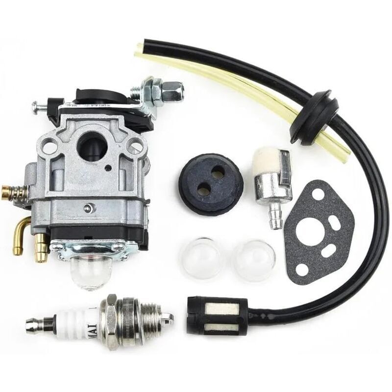 Carburetor for Kawasaki Th23 Th26 Th34 23cc 25cc 26cc Spark Plug Kit Gift from G,DEBUNS