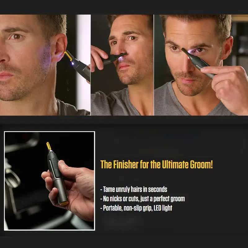 Ultra-thin precision trimmer Electric nose hair trimmer Mini portable ear trimmer for men nose hair shaver Waterproof safe clean USB charging model