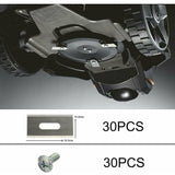 Pack of 30 lawn mower blades for Husqvarna with double ground stainless steel blades 36.518.50.65mm..DEBUNS