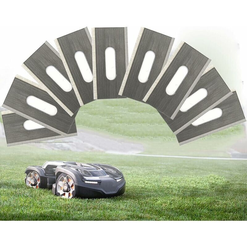 Pack of 30 lawn mower blades for Husqvarna with double ground stainless steel blades 36.518.50.65mm..DEBUNS