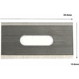Pack of 30 lawn mower blades for Husqvarna with double ground stainless steel blades 36.518.50.65mm..DEBUNS - 45-Degree Angle