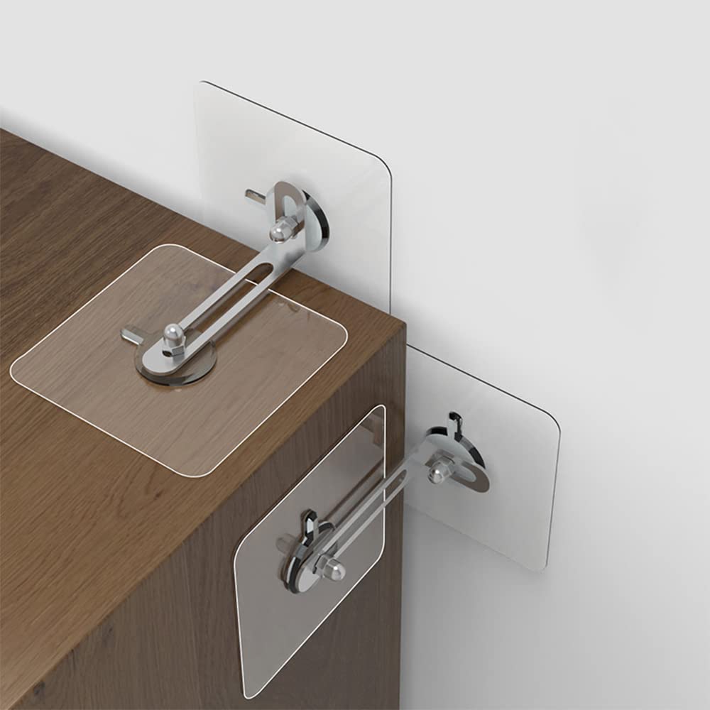 pcs Furniture Wall Anchors without drilling the wall Install anti-tip furniture with kit proofing Attach the shelf to the wall to prevent furniture from falling