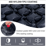 Self-Inflating Camping Mattress: Thick Lightweight Single Camping Mattress Inflatable and Attachable Double Camping Mat and Compact Inflatable Olive Green