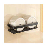 2pcs Bathroom Shelf No Drilling Wall Mount Corner Shelf Shower Storage Bracket Toilet Makeup Organization - Top-Down View