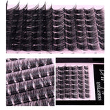DIY Eyelash Extension Individual Cluster False Eyelashes Transplantation False - Top-Down View