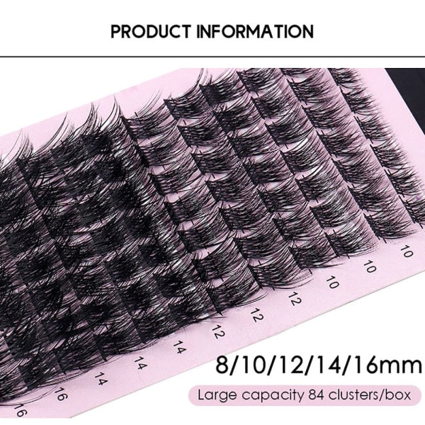 DIY Eyelash Extension Individual Cluster False Eyelashes Transplantation False