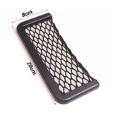 Car Phone Mesh Pocket, Use as Car Glasses Holder and Smartphone Holder or Organizer - Car Storage Net with Universal Mesh Design - New and Improved - Front View