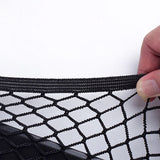 Car Phone Mesh Pocket, Use as Car Glasses Holder and Smartphone Holder or Organizer - Car Storage Net with Universal Mesh Design - New and Improved - Side View