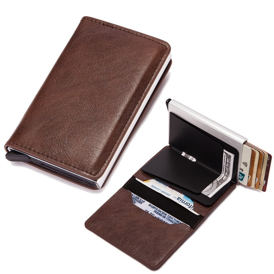 Card Holder with RFID & NFC Protection - Choose your color! Dark brown Dark brown