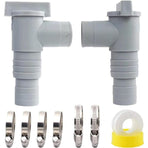 2-pack pool maintenance/shutoff valves with 32mm hose connection, pool shutoff valve, valve double split pool valve