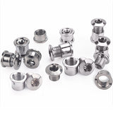 5-speed chainring mounting plate bolt nut chainring road bike parts black