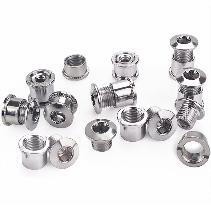 5-speed chainring mounting plate bolt nut chainring road bike parts black