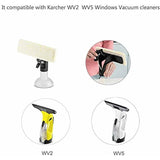 3-pack Microfiber Replacement Pads - For Kärcher WV2 WV5 Premium Plus Window Cleaner - Top-Down View