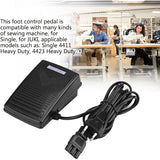Sewing Machine Foot Pedal, Sewing Machine Pedal with Cord for Home Sewing, Compatible with Singer, JUKI, Husqvarna Viking, Elna, etc (EU)