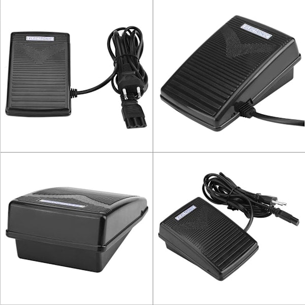 Sewing Machine Foot Pedal, Sewing Machine Pedal with Cord for Home Sewing, Compatible with Singer, JUKI, Husqvarna Viking, Elna, etc (EU)