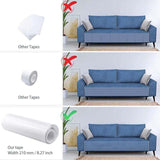 Cat Furniture Protector Against Scratching - 30cmx5m Transparent Sticker Self-Adhesive Roll Cat Scratching Guard Anti-Scratch Protection - for Furniture Door Wall - Top-Down View