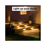 16-pack Waterproof LED Solar Lights for Stairs Fence Garden Patio and Walkway—Max - Side View