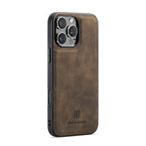 High-quality magnetic iPhone case with card pocket, magnetic split mobile phone case Combination-Coffee Combination-Coffee Combination-Coffee IP16 Pro - Extra Image