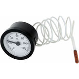 Dial Thermometer Capillary Temperature Gauge with 1m Sensor 0-120°C for Measuring Liquid Water