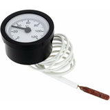 Dial Thermometer Capillary Temperature Gauge with 1m Sensor 0-120°C for Measuring Liquid Water - Side View