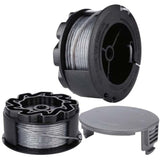 2-pack UniversalGrassCut Trimmer Line for BOSCH 18-26 18-260, Compatible with F016800570, Includes Guard